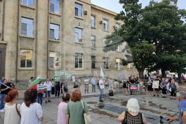 Русе - протест срещу еврото