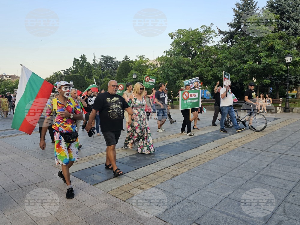 Русе - протест срещу еврото
