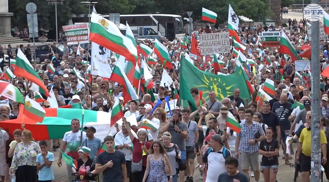 Протестиращи в защита на българския лев блокираха движението по столичния бул. „Цар Освободител“