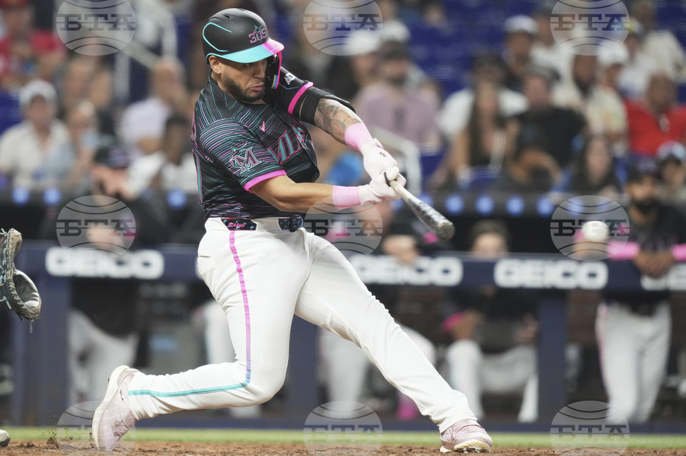 Brewers Marlins Baseball