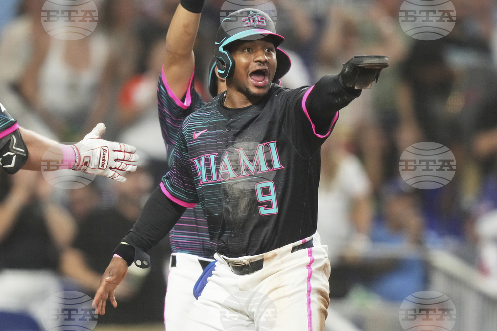 Brewers Marlins Baseball