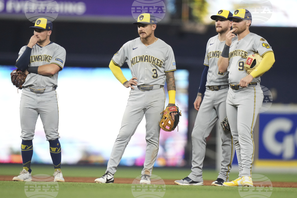 Brewers Marlins Baseball
