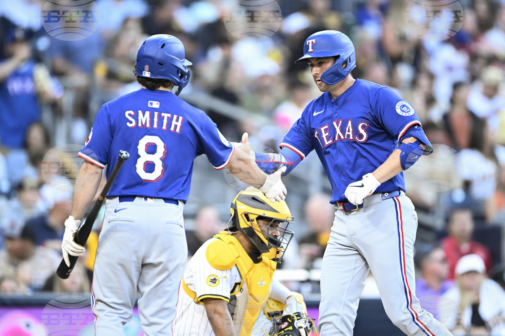 Rangers Padres Baseball