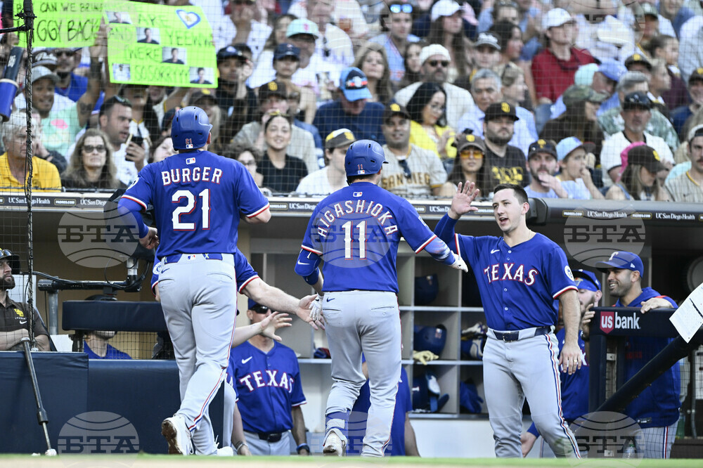 Rangers Padres Baseball