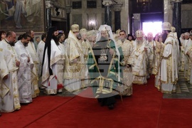 Патриаршеска катедрала „Св. Александър Невски" - света литургия 