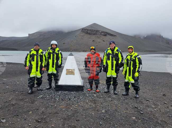 Day 55 - Antarctica - RSV 421 Commander, Crew Members Visit Argentine Polar Base Deception