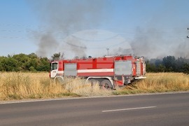 Ямбол - източен околовръстен път - пожар