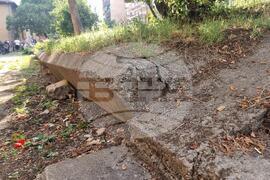 Бобов дол - подпорна стена - жилищни блокове