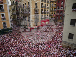 APTOPIX Spain Running of the Bulls