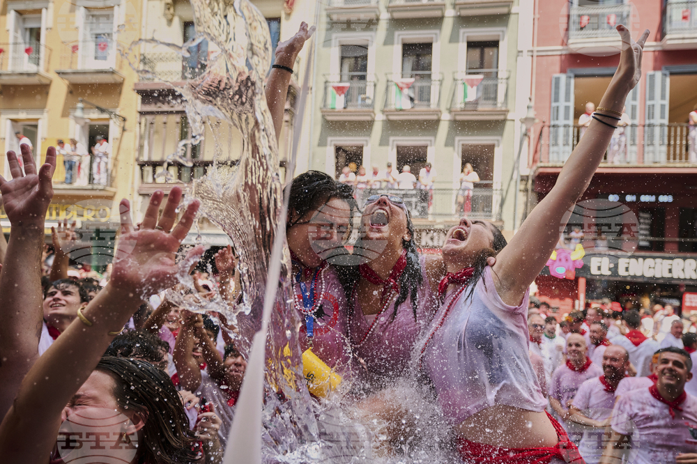 APTOPIX Spain Running of the Bulls