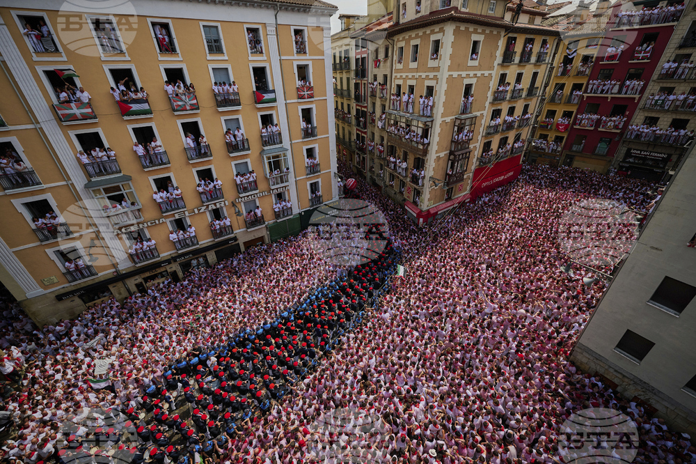 APTOPIX Spain Running of the Bulls