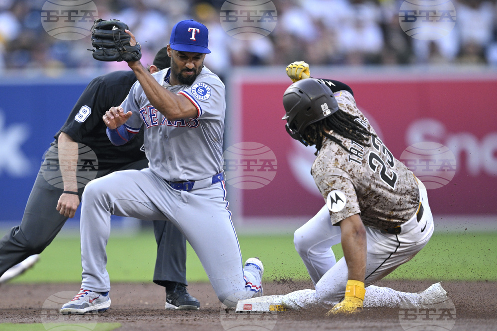 Rangers Padres Baseball