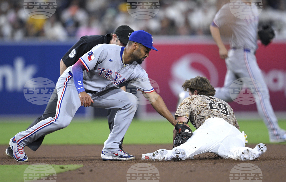 Rangers Padres Baseball