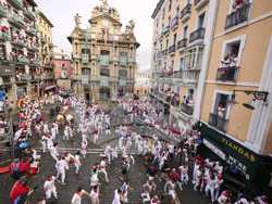 APTOPIX Spain Running of the Bulls