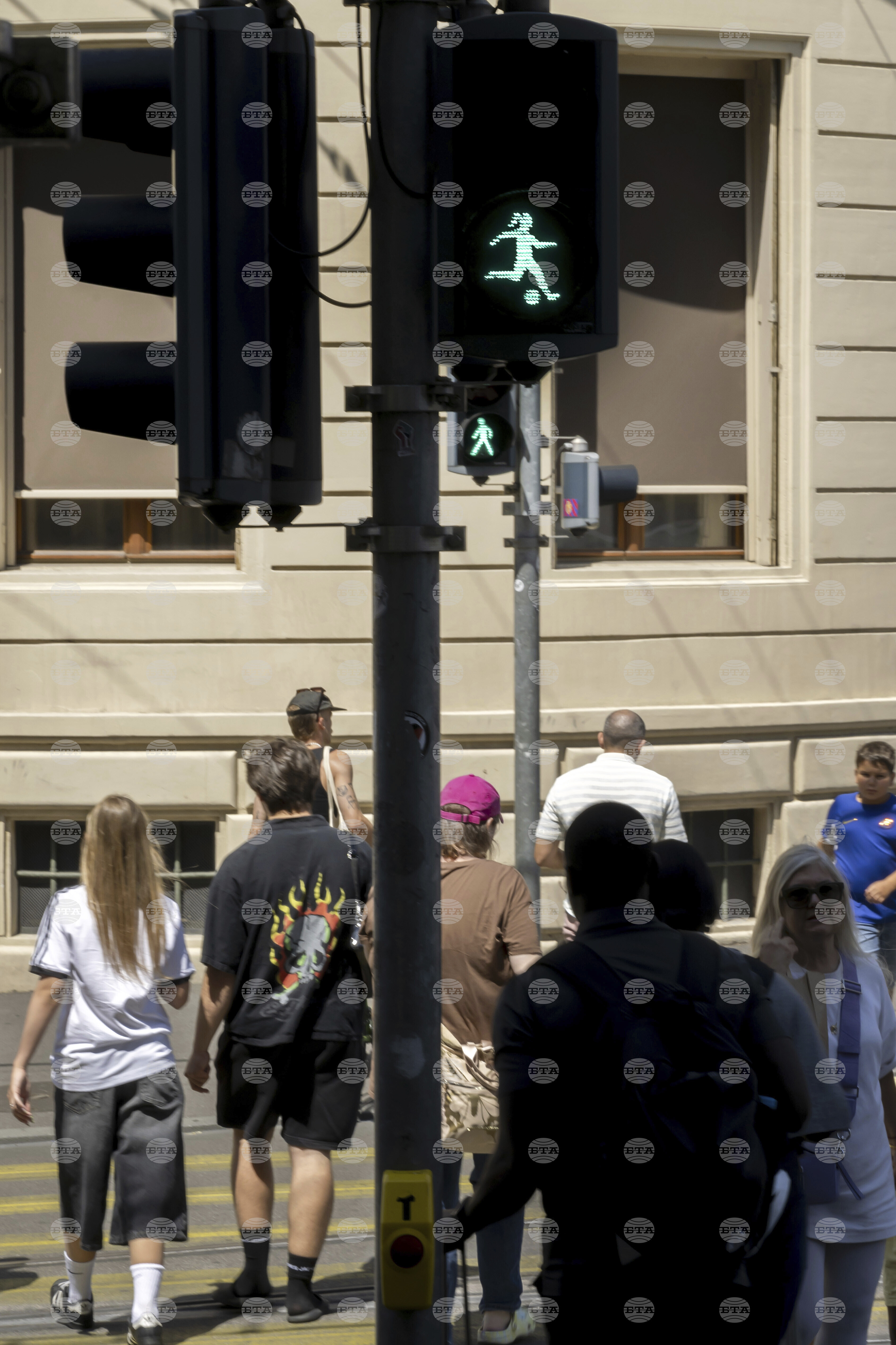 Euro 2025 Pedestrian Lights Soccer