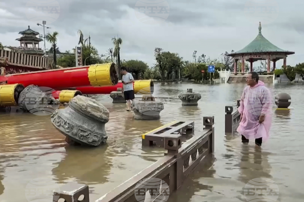 Близо 2000 души ще бъдат евакуирани днес в Тайван заради тайфуна "Подул"