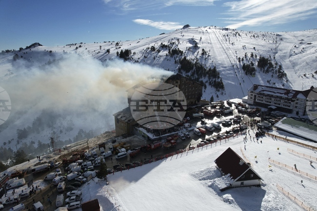 Започна процесът за смъртоносния пожар в турския зимен курорт Карталкая