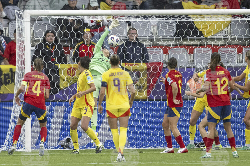 Euro 2025 Spain Belgium Soccer