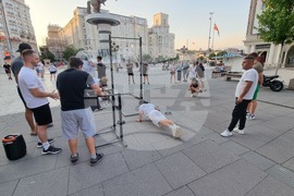 Северна Македония - Скопие - публична гимнастика