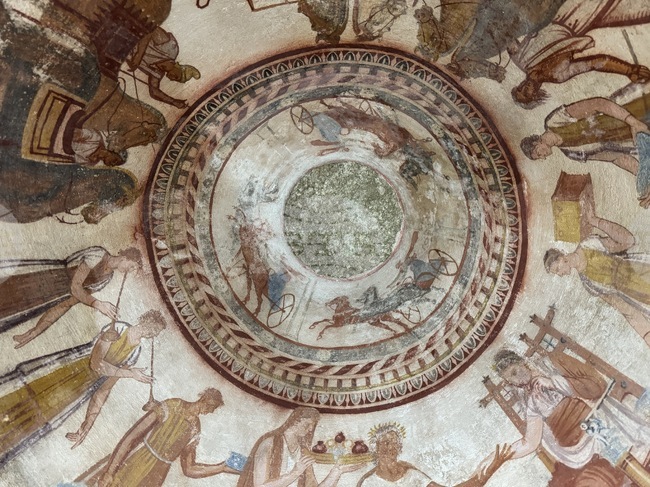 Казанлъшка гробница - оригинал - стенописи - ЮНЕСКО