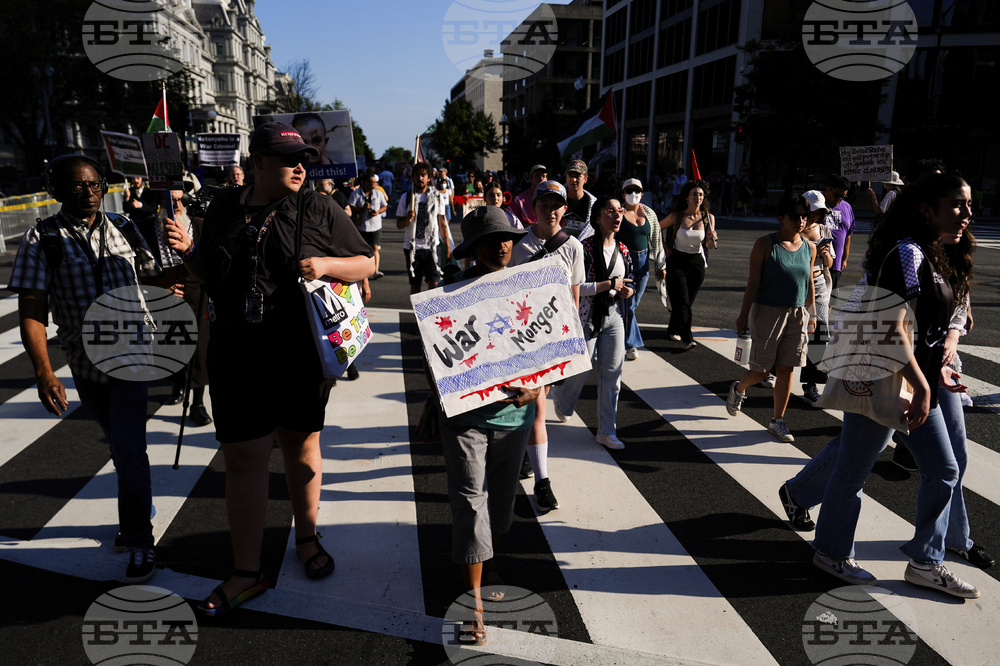 APTOPIX Trump US Israel Protest