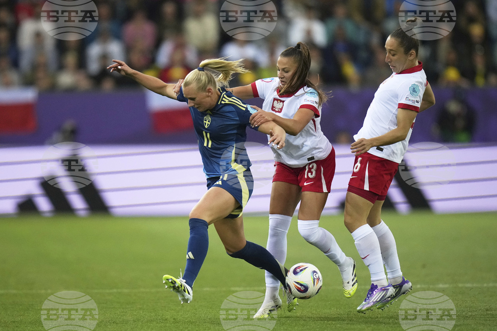 Euro 2025 Poland Sweden Soccer