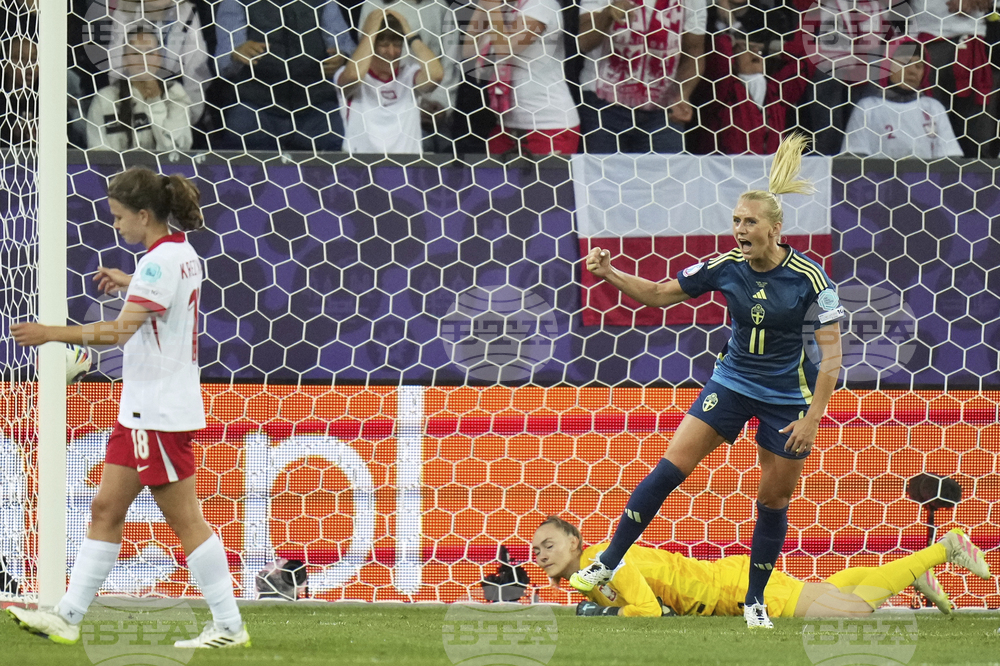 Euro 2025 Poland Sweden Soccer
