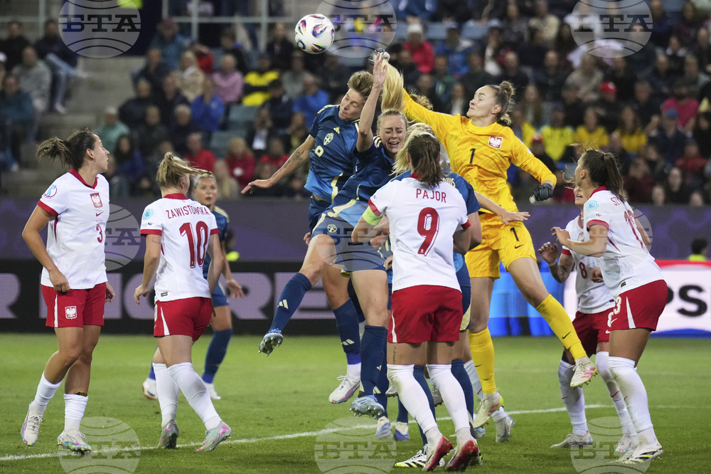 Euro 2025 Poland Sweden Soccer