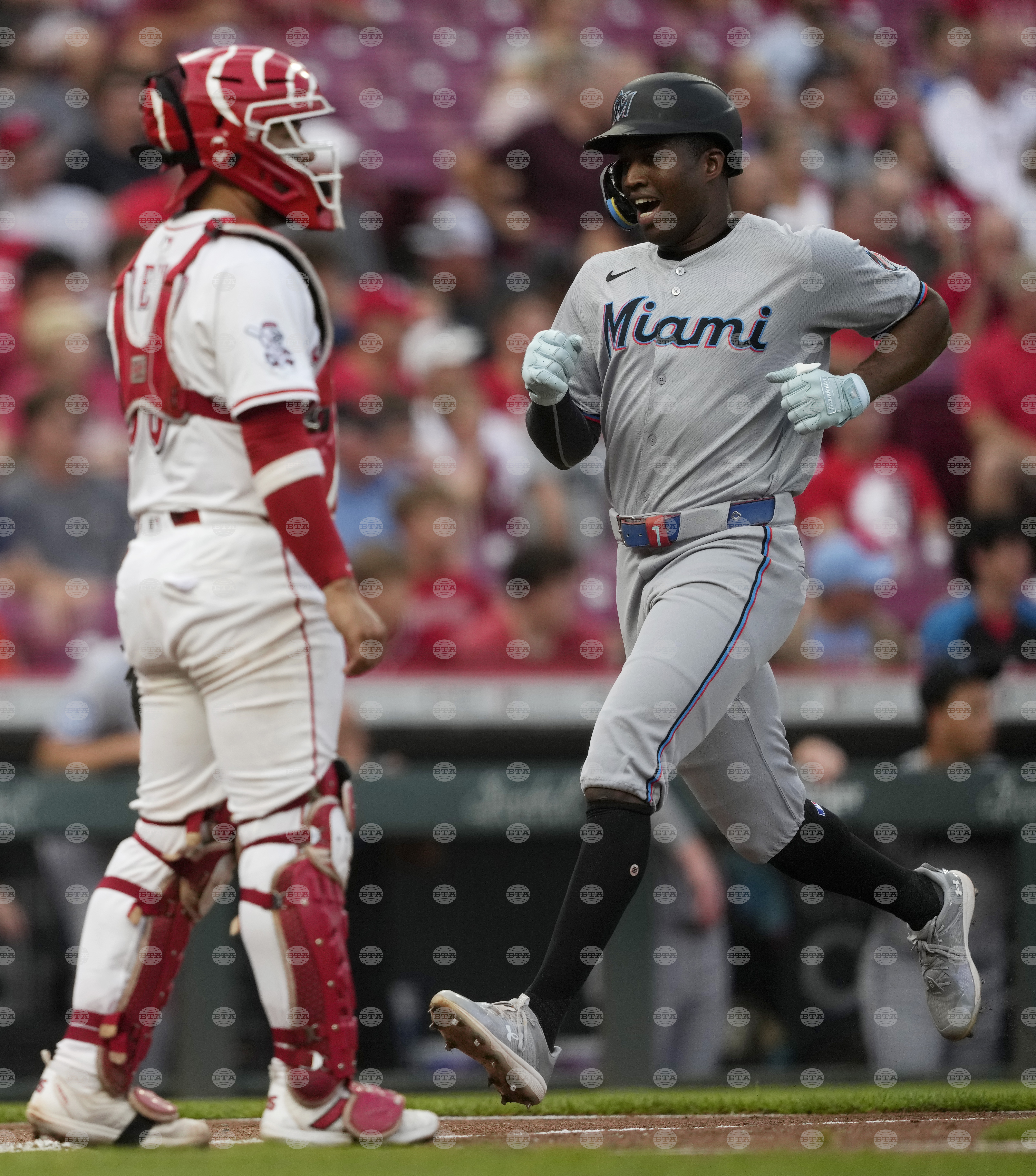 Marlins Reds Baseball