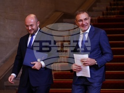 Министерски съвет - Георги Георгиев - Борислав Гуцанов - пресконференция