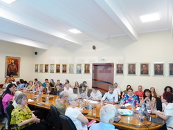 Среща с представители на НАЦИД предизвика значителен интерес в УАСГ. Снимка: УАСГ