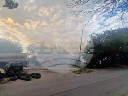 Пазарджик - пожар - квартал Запад