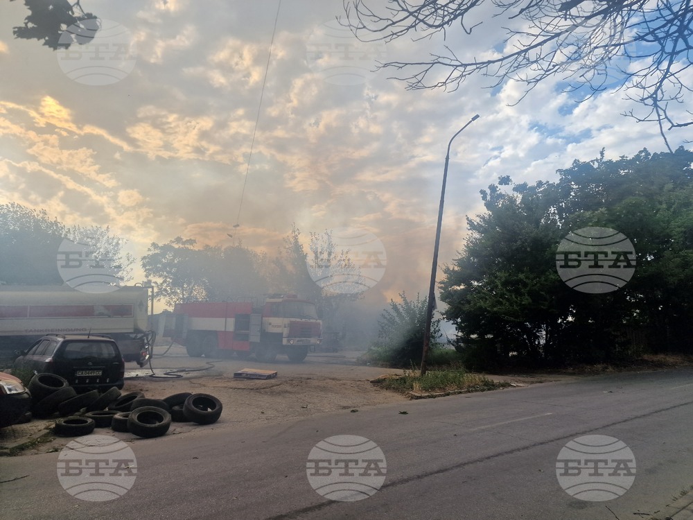 Пазарджик - пожар - квартал Запад