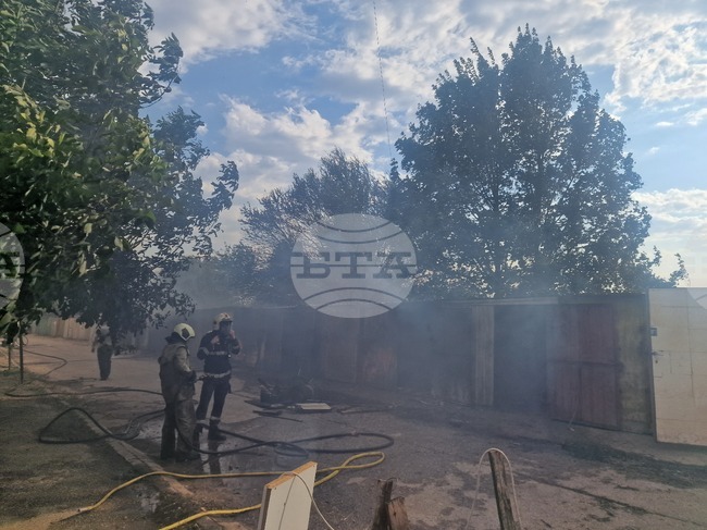Пазарджик - пожар - квартал Запад