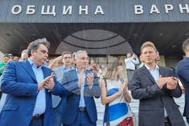 Варна - Протест в подкрепа на задържания кмет на града Благомир Коцев