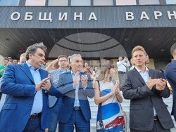 Варна - Протест в подкрепа на задържания кмет на града Благомир Коцев