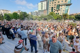 Варна - Протест в подкрепа на задържания кмет на града Благомир Коцев