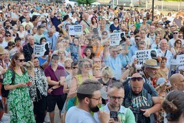 Варна - Протест в подкрепа на задържания кмет на града Благомир Коцев