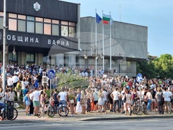 Варна - Протест в подкрепа на задържания кмет на града Благомир Коцев