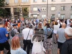 Протест пред Комисията за противодействие на корупцията 