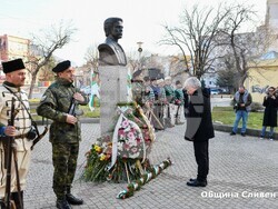 Община Слевен - Стефан Радев: Името на Левски ни прави отговорни да продължим неговото дело и да отстояваме българските национални интереси