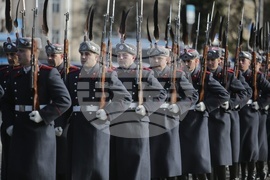 Румен Радев - Мило Джуканович - официално посрещане