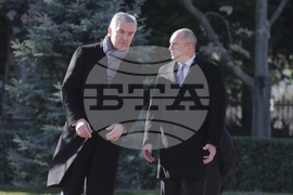 Румен Радев - Мило Джуканович - официално посрещане