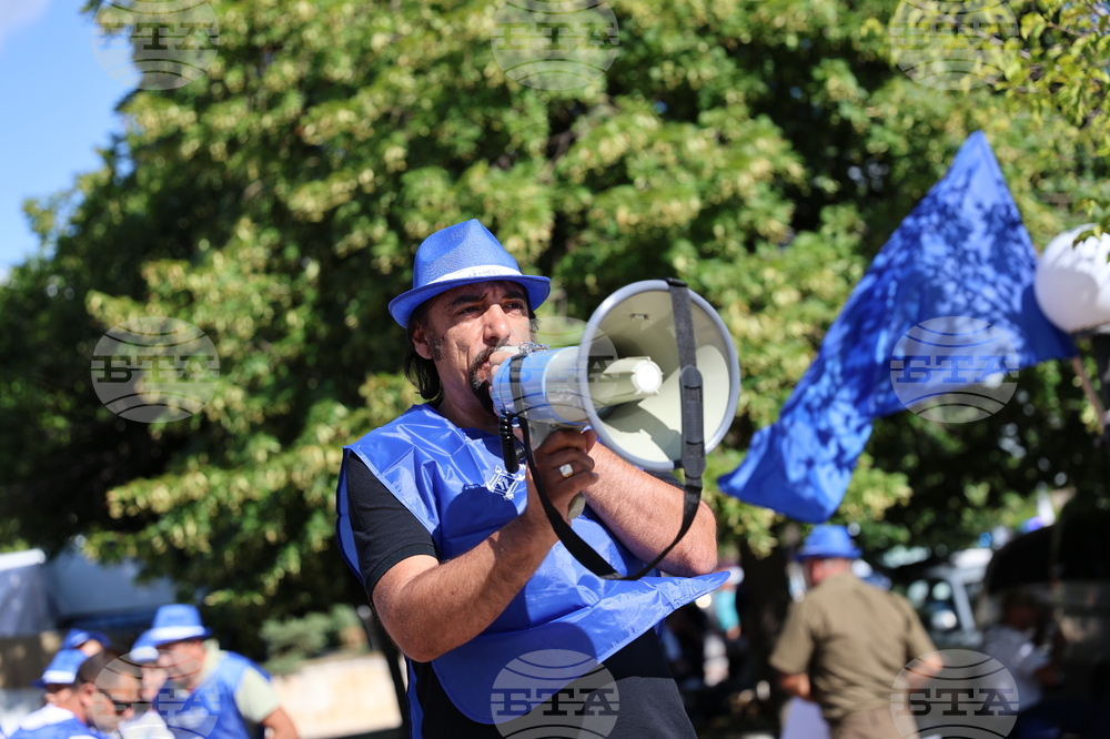 Кресна - горски служители - протест