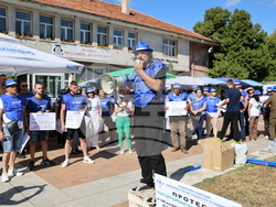 Кресна - горски служители - протест