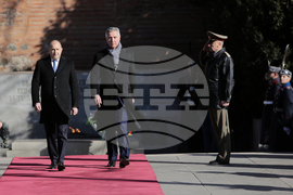 Румен Радев - Мило Джуканович - официално посрещане