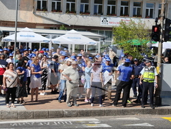 Кресна - горски служители - протест