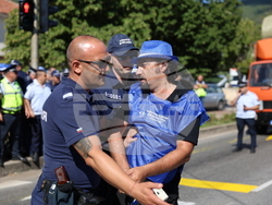 Кресна - горски служители - протест