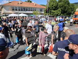 Кресна - горски служители - протест