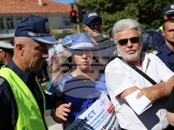 Кресна - горски служители - протест